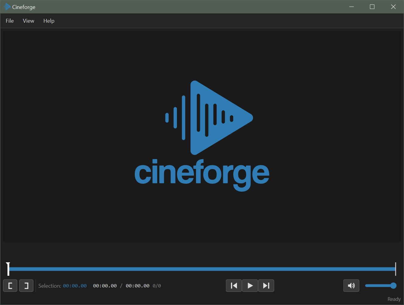 Cineforge Application Screenshot
